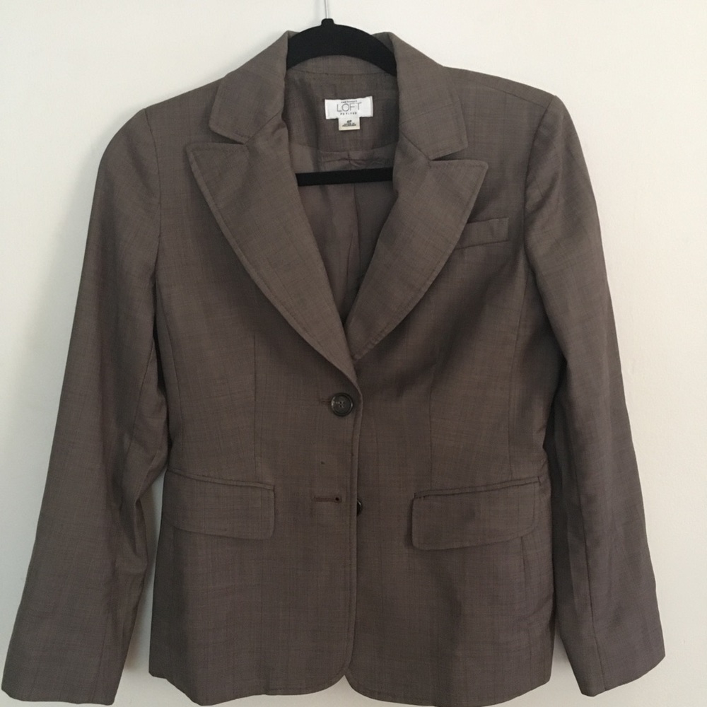 Brown Ann Taylor LOFT Blazer